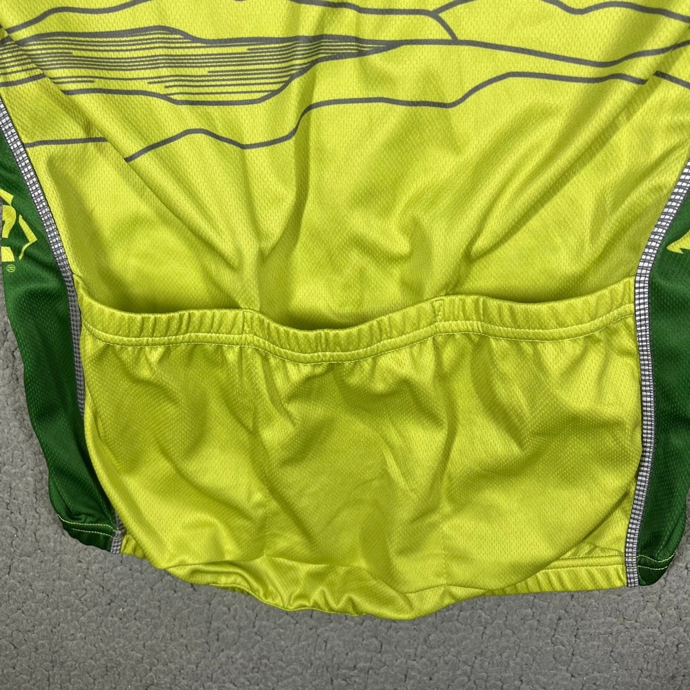 Primal REI Adventures Cycling Jersey Womens Medium Neon Yellow Green Top - Picture 5 of 10